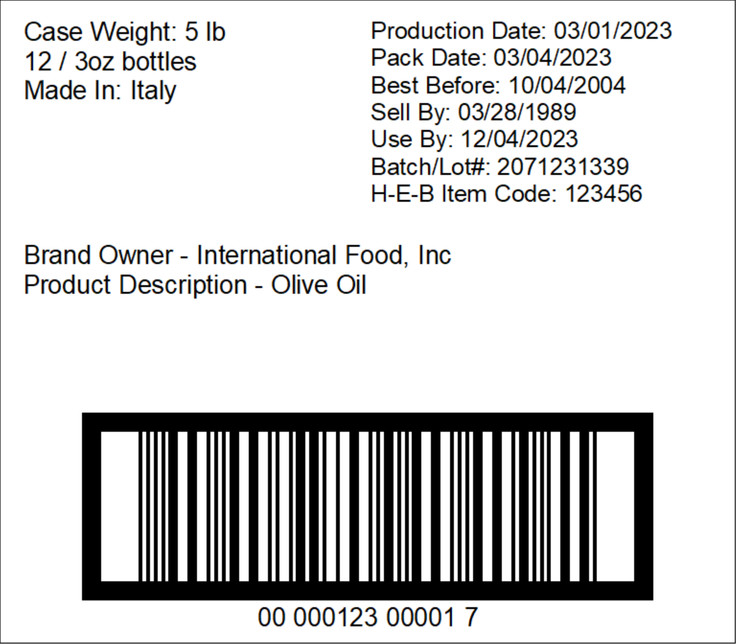 Registered Import Label Fill out this form and start downloading | BarTender Software