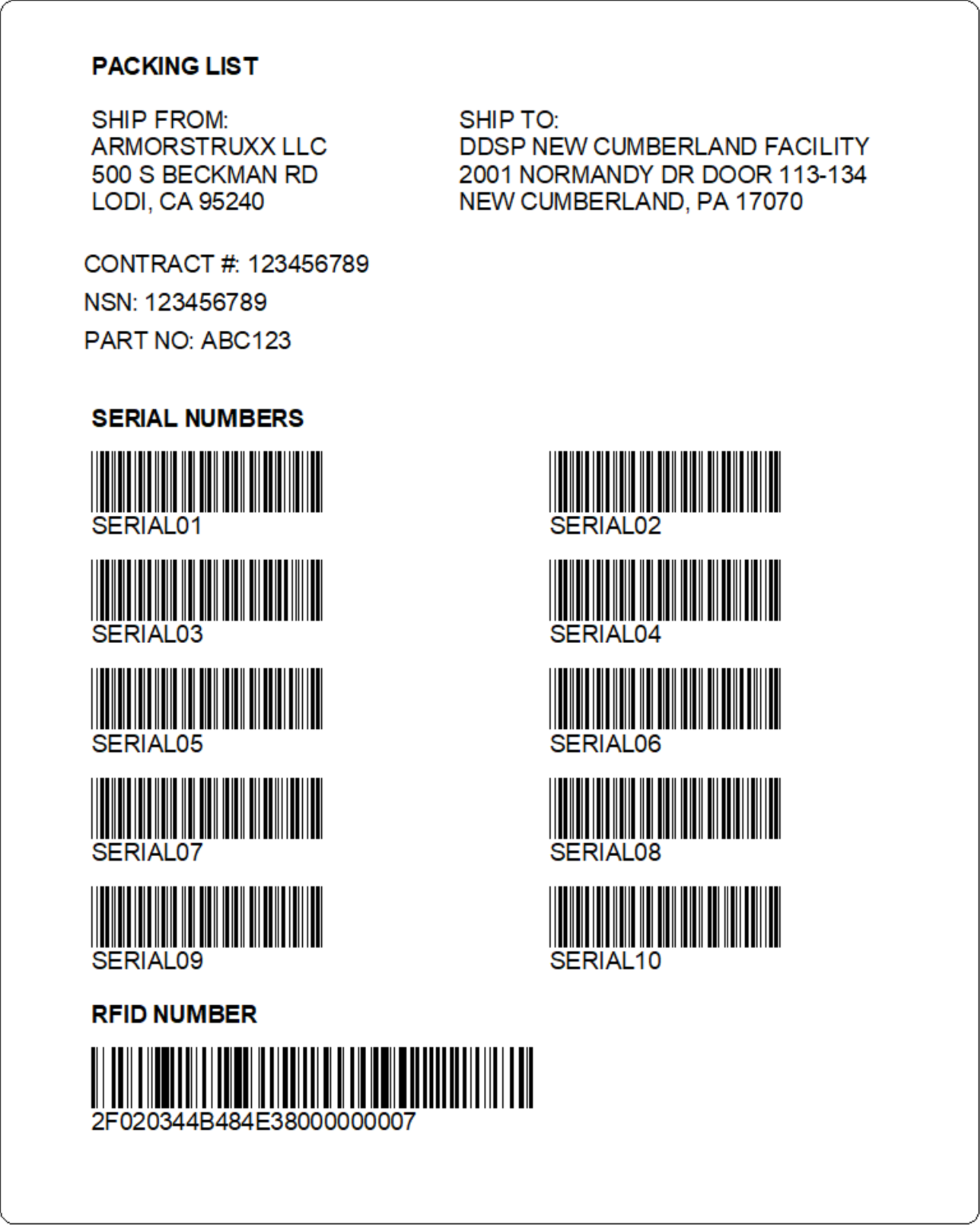 11a Packing Code Fill out this form and start downloading | BarTender Software