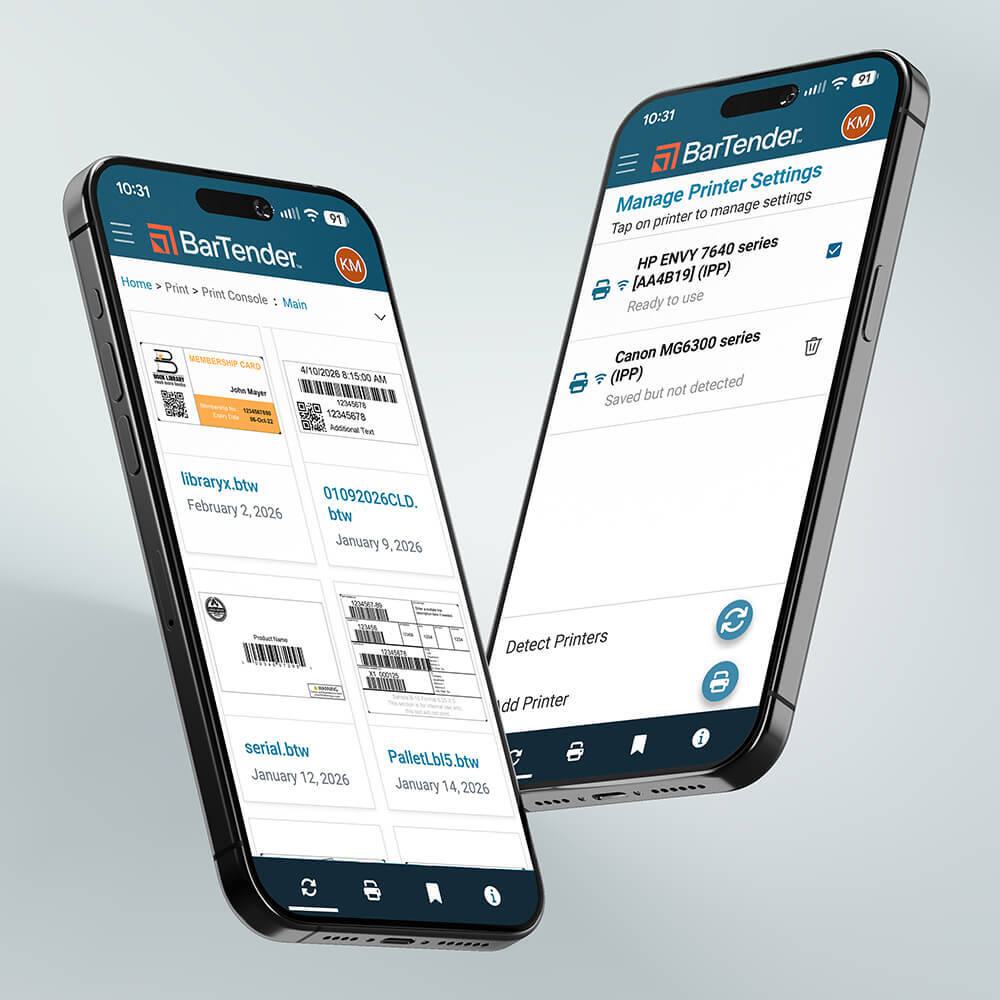BarTender Barcode Label Printing Software: On-Premise